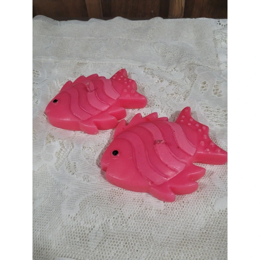 Fabulous Floating Candles Set of 2 Pink Fish